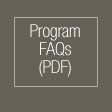 Program FAQs